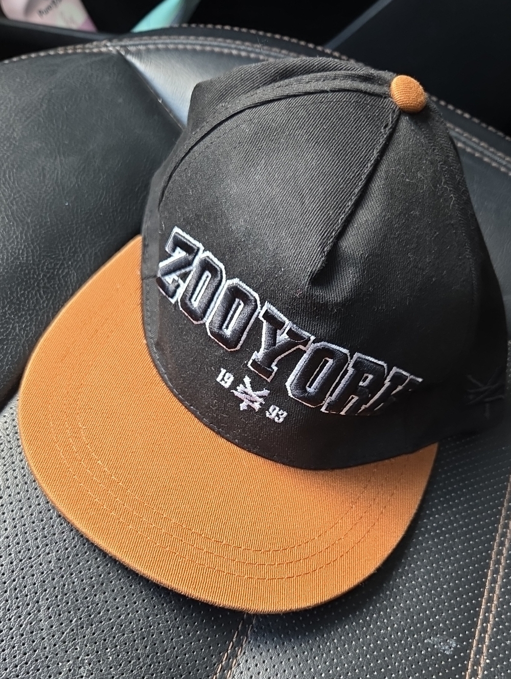 Zoo York Black Snapback Cap And Flat Peak!!